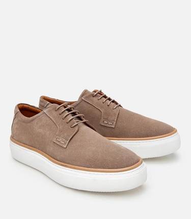  Erkek Süet Deri Bej Hafif Tabanlı Günlük Ayakkabı