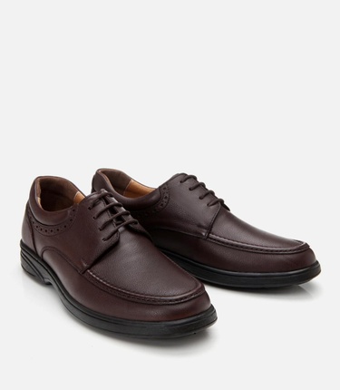  Erkek Deri Kahverengi Rahat Günlük Ayakkabı