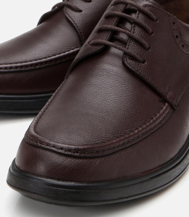  Erkek Deri Kahverengi Rahat Günlük Ayakkabı