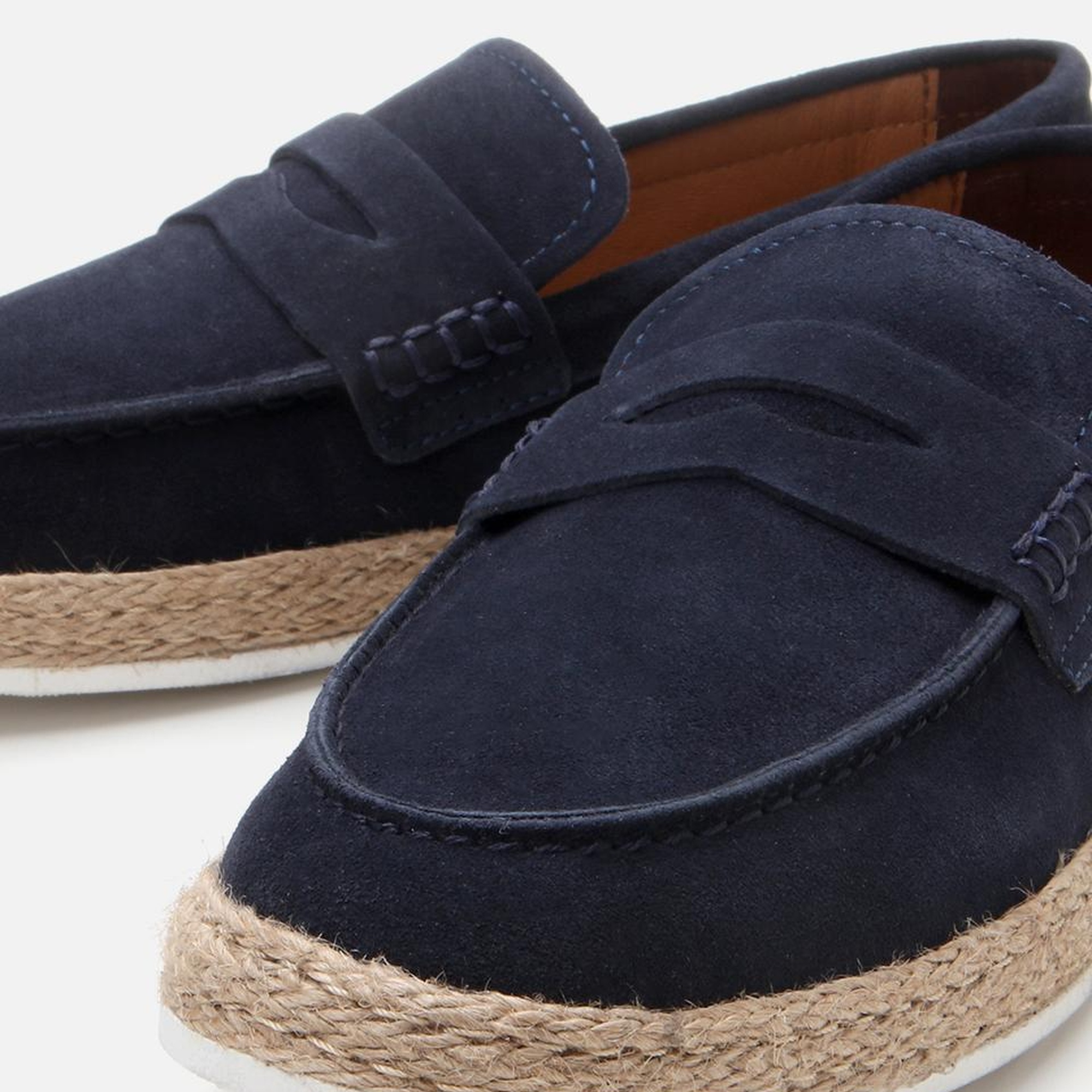 Erkek Süet Deri Lacivert Ultra Hafif Tabanlı Loafer