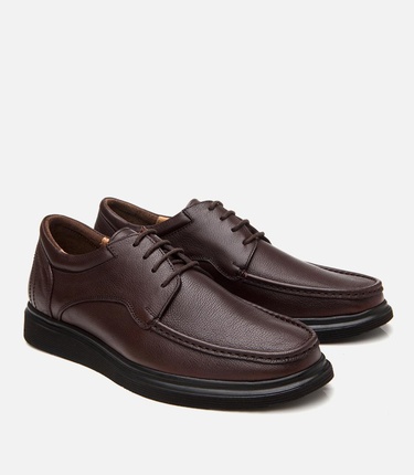  Erkek Deri Kahverengi Rahat Günlük Ayakkabı