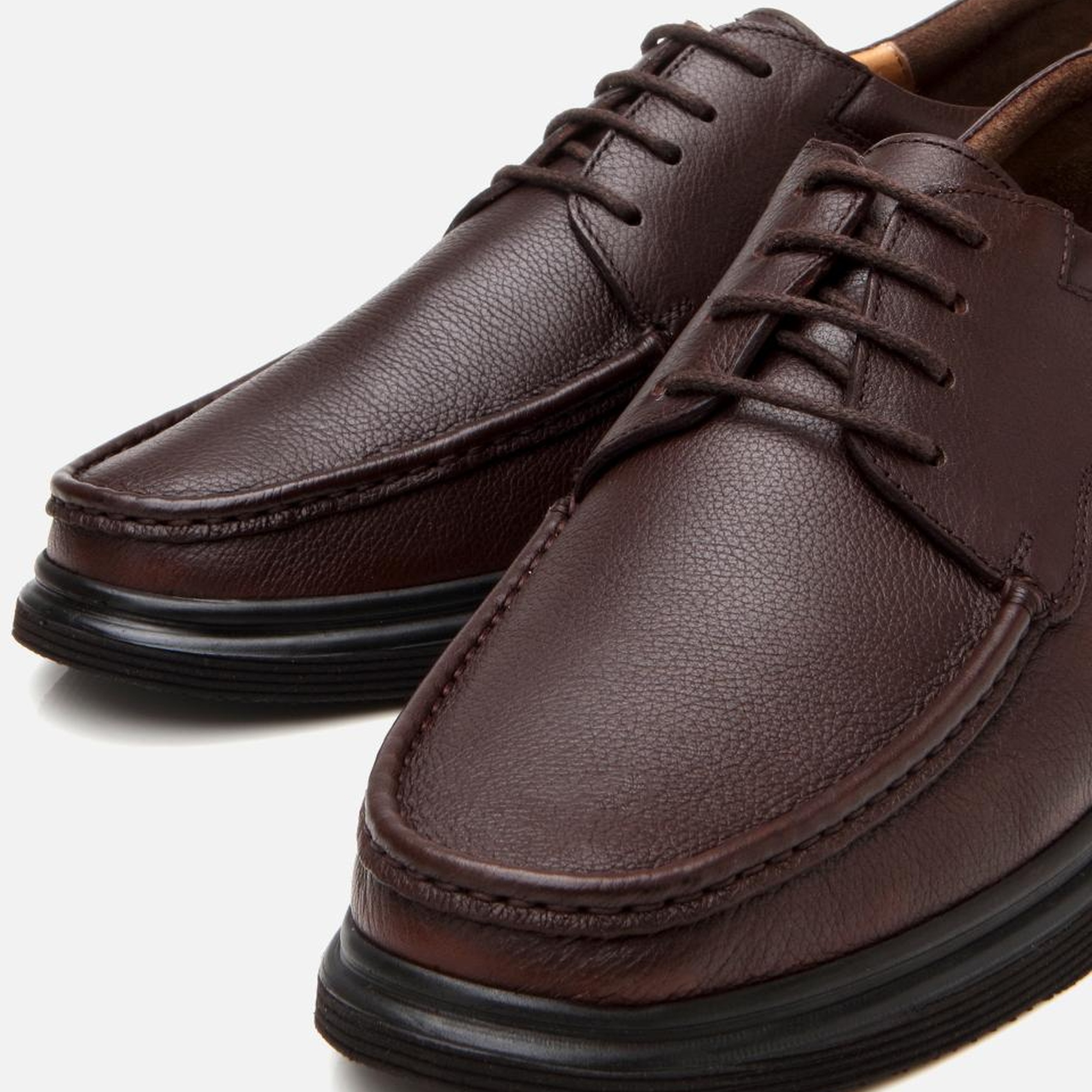 Erkek Deri Kahverengi Rahat Günlük Ayakkabı