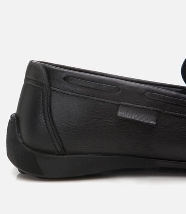  Erkek Deri Siyah Günlük Loafer
