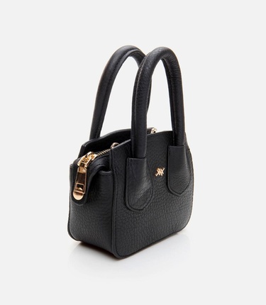  Kadın Deri Siyah Mini (Çapraz) Çanta