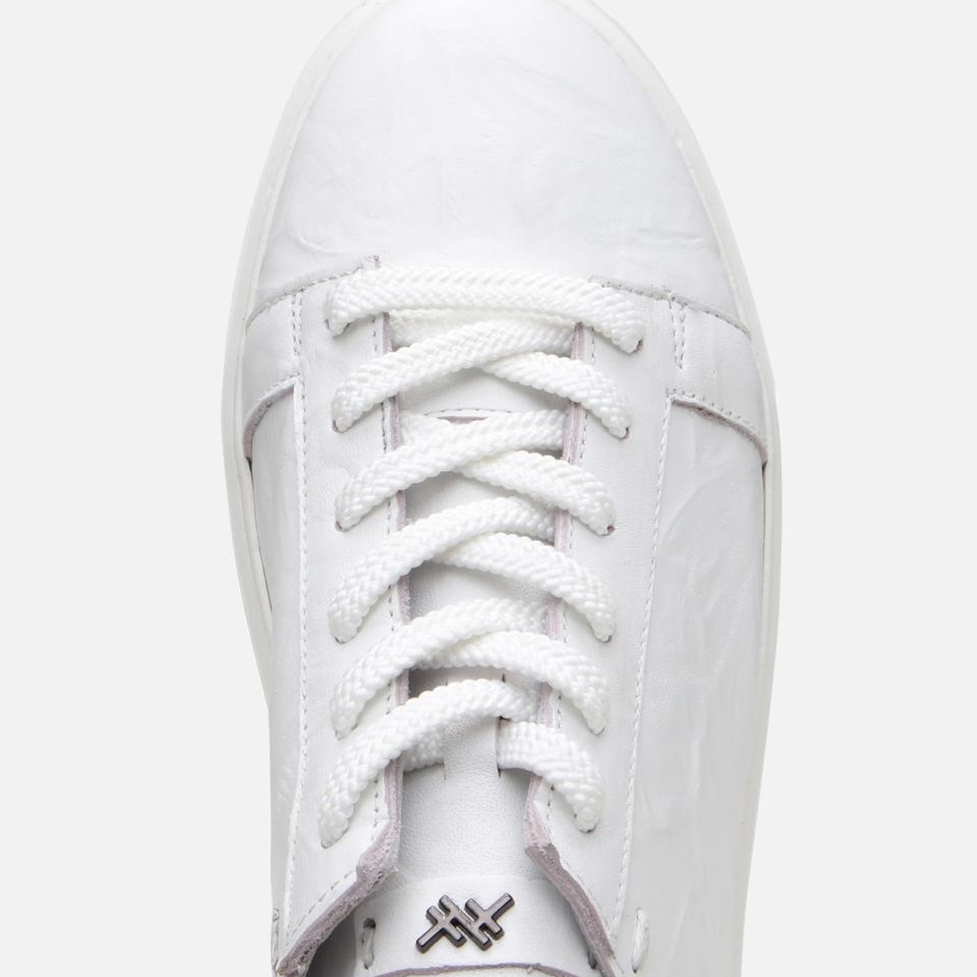 Erkek Deri Beyaz Hafif Tabanlı Spor Ayakkabı