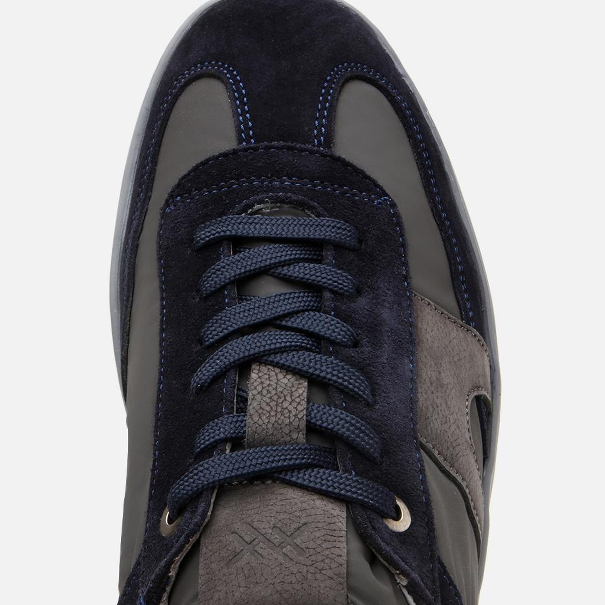 Erkek Deri Lacivert Ultra Hafif Tabanlı Spor Ayakkabı