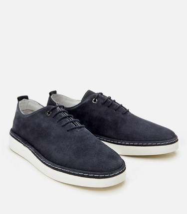  Erkek Süet Deri Lacivert Ultra Hafif Tabanlı Günlük Ayakkabı