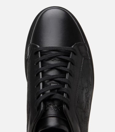  Erkek Deri Siyah Spor Ayakkabı