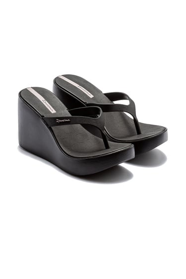  High Fashion Fem Kadın Parmak Arası Terlik Siyah 35/40