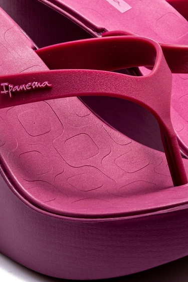  High Fashion Fem Kadın Parmak Arası Terlik Fuşya 35/40