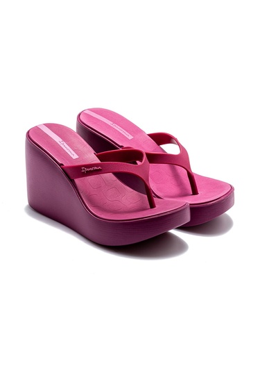  High Fashion Fem Kadın Parmak Arası Terlik Fuşya 35/40