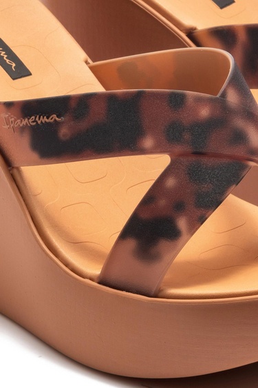  High Fashion Slide Kadın Terlik Kahverengi 35/40