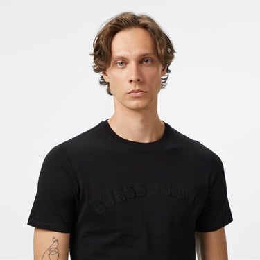  Guess Jeans Slim Fit Erkek Siyah T-Shirt