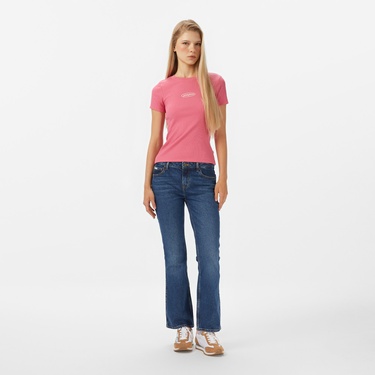  Guess Jeans Kadın Pembe T-Shirt