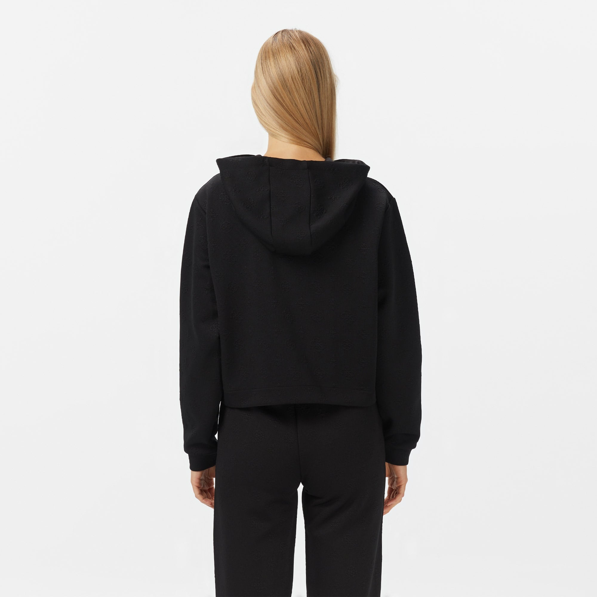 Guess Peony Kadın Siyah Hoodie