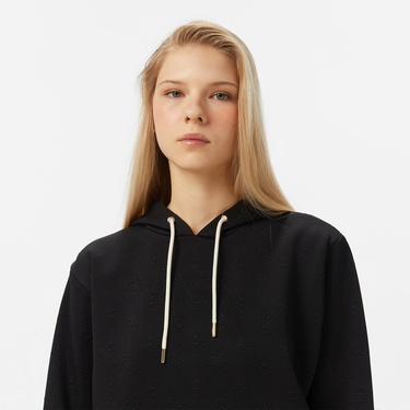  Guess Peony Kadın Siyah Sweatshirt