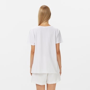  Guess Briana Regular Fit Kadın Beyaz T-Shirt