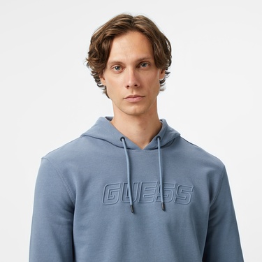  Guess Aldwin Erkek Mavi Sweatshirt