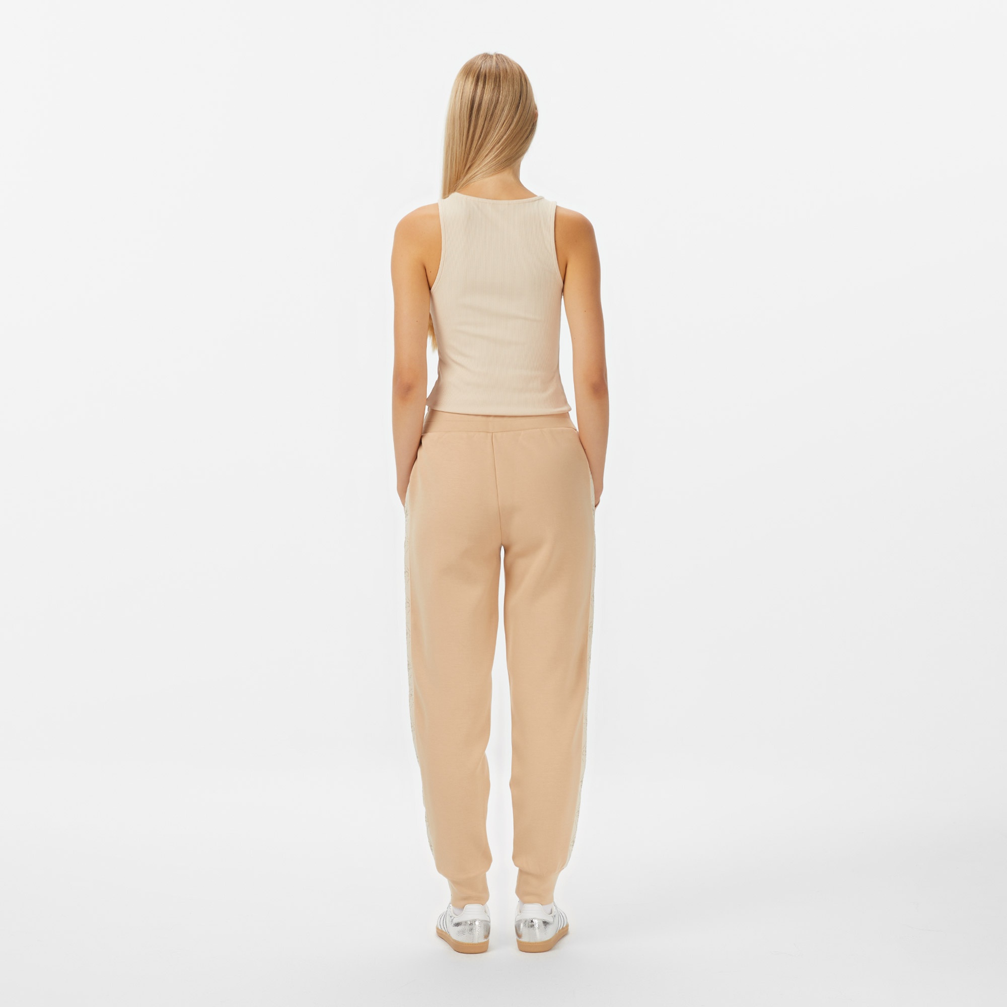 Guess Victoire Scuba Kadın Bej Eşofman Altı