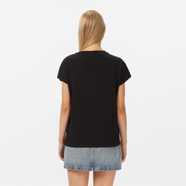  Guess Shaded Slim Fit Kadın Siyah T-Shirt