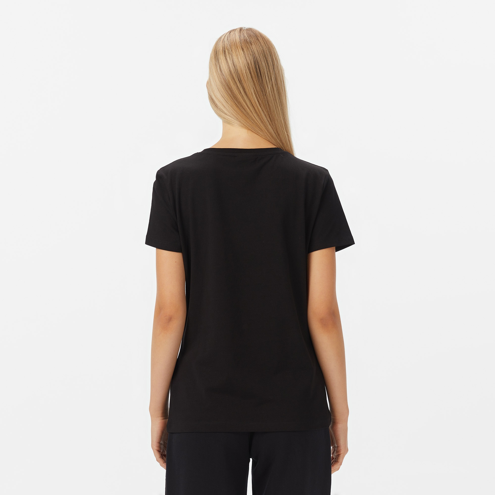 Guess Marina Slim Fit Kadın Siyah T-Shirt