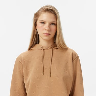  Guess Peony Kadın Kahverengi Sweatshirt
