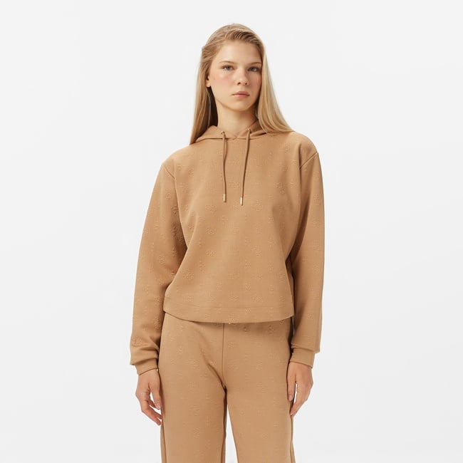  Guess Peony Kadın Kahverengi Sweatshirt