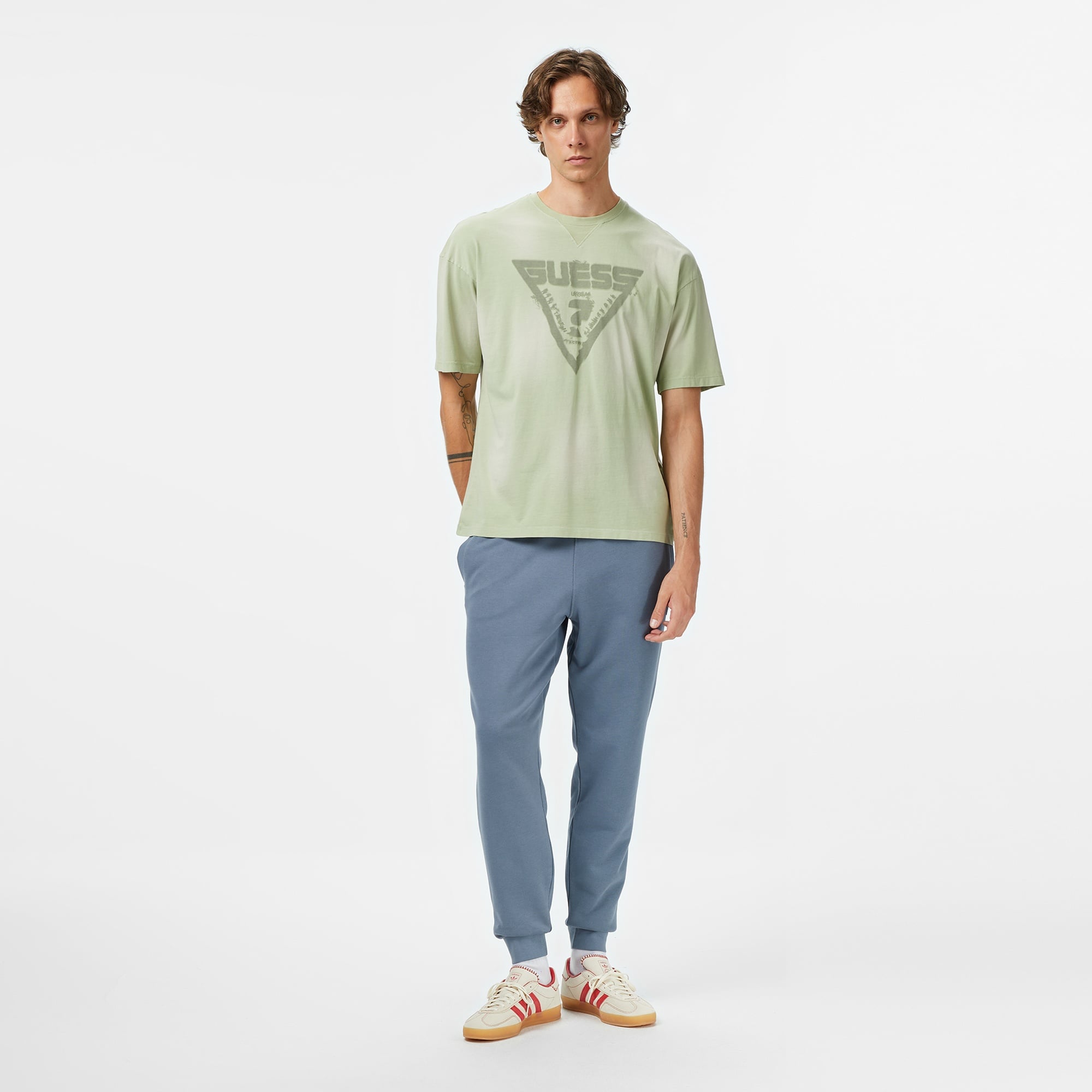 Guess Aldwin Regular Fit Erkek Mavi Eşofman Altı