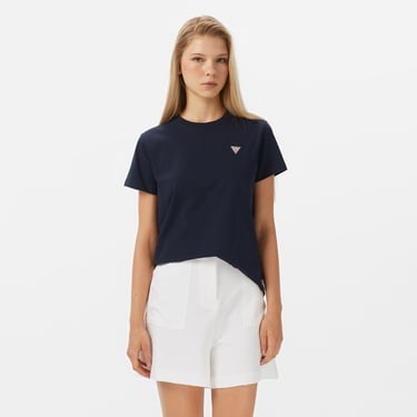  Guess Regular Fit Kadın Lacivert T-Shirt