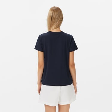  Guess Regular Fit Kadın Lacivert T-Shirt