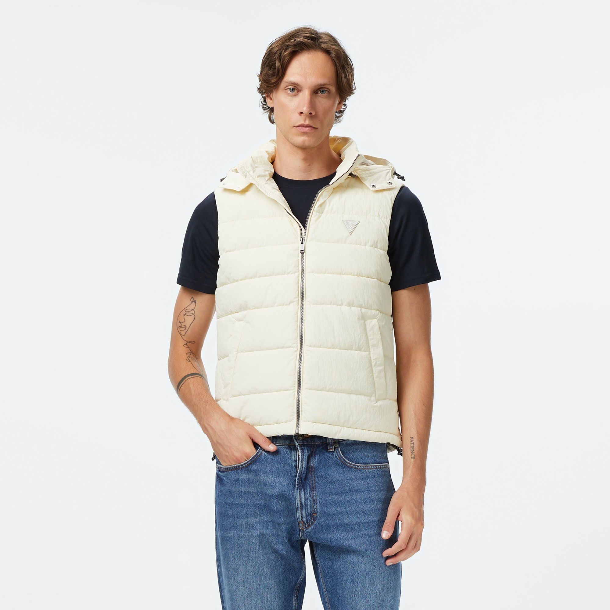 Guess Orion Erkek Krem Rengi Yelek