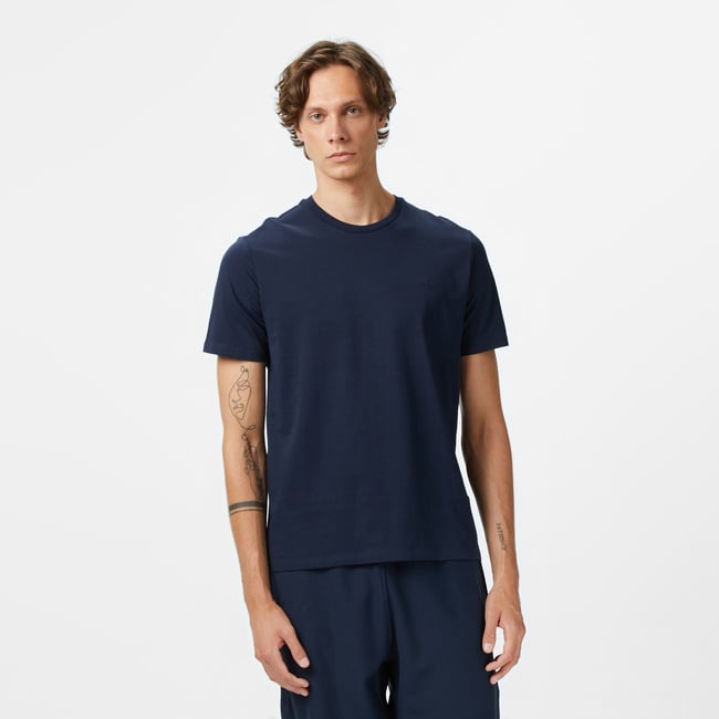  Calvin Klein Smooth Solid Erkek Mavi T-Shirt