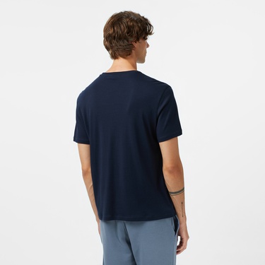  Calvin Klein Supima Chest Erkek Mavi T-Shirt
