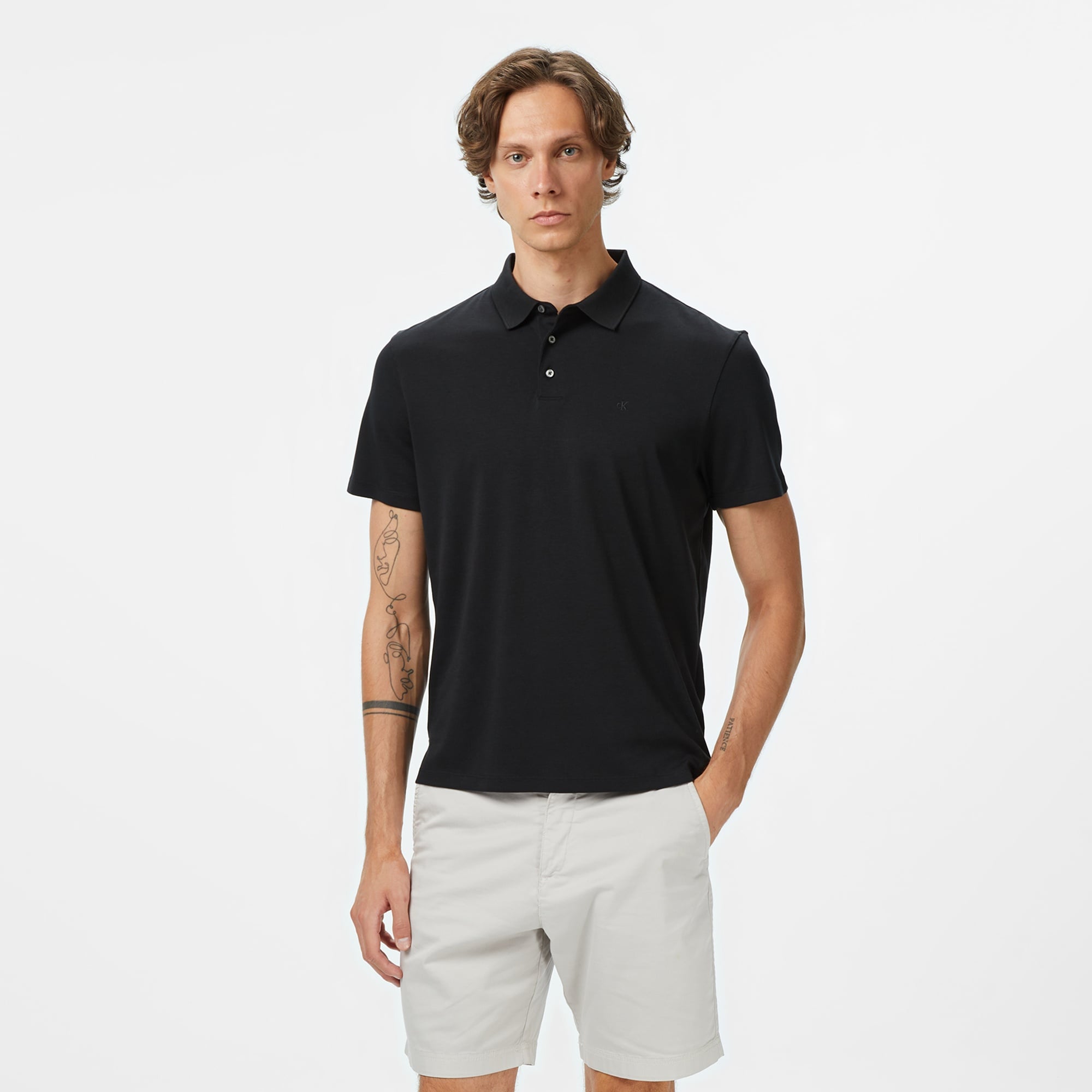 Calvin Klein Supima Erkek Siyah Polo