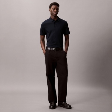  Calvin Klein Supima Erkek Mavi Polo