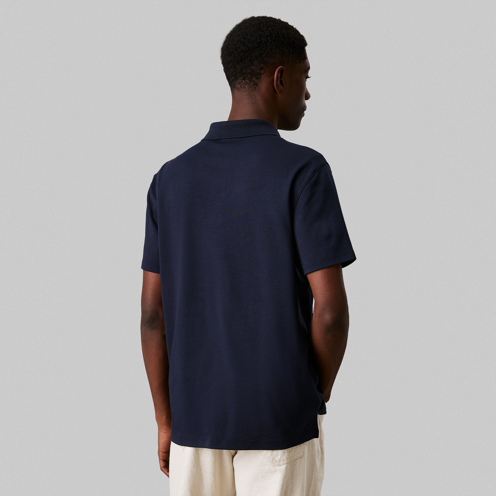 Calvin Klein Supima Erkek Lacivert Polo