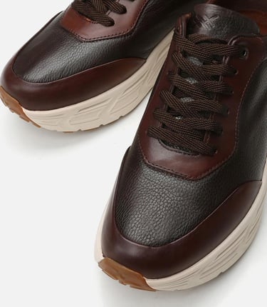  Erkek Deri Kahverengi Spor Ayakkabı