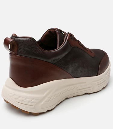  Erkek Deri Kahverengi Spor Ayakkabı