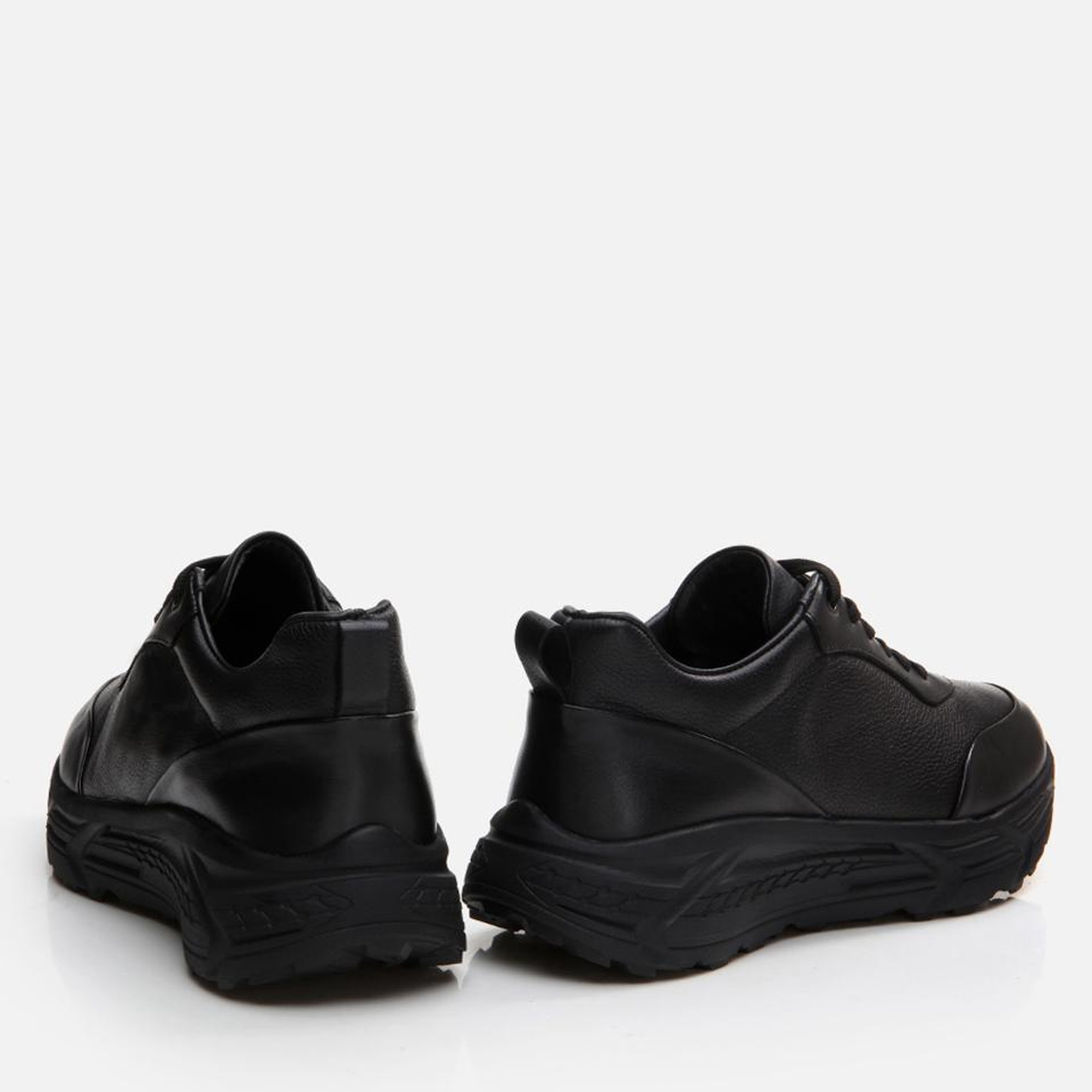 Erkek Deri Siyah Spor Ayakkabı