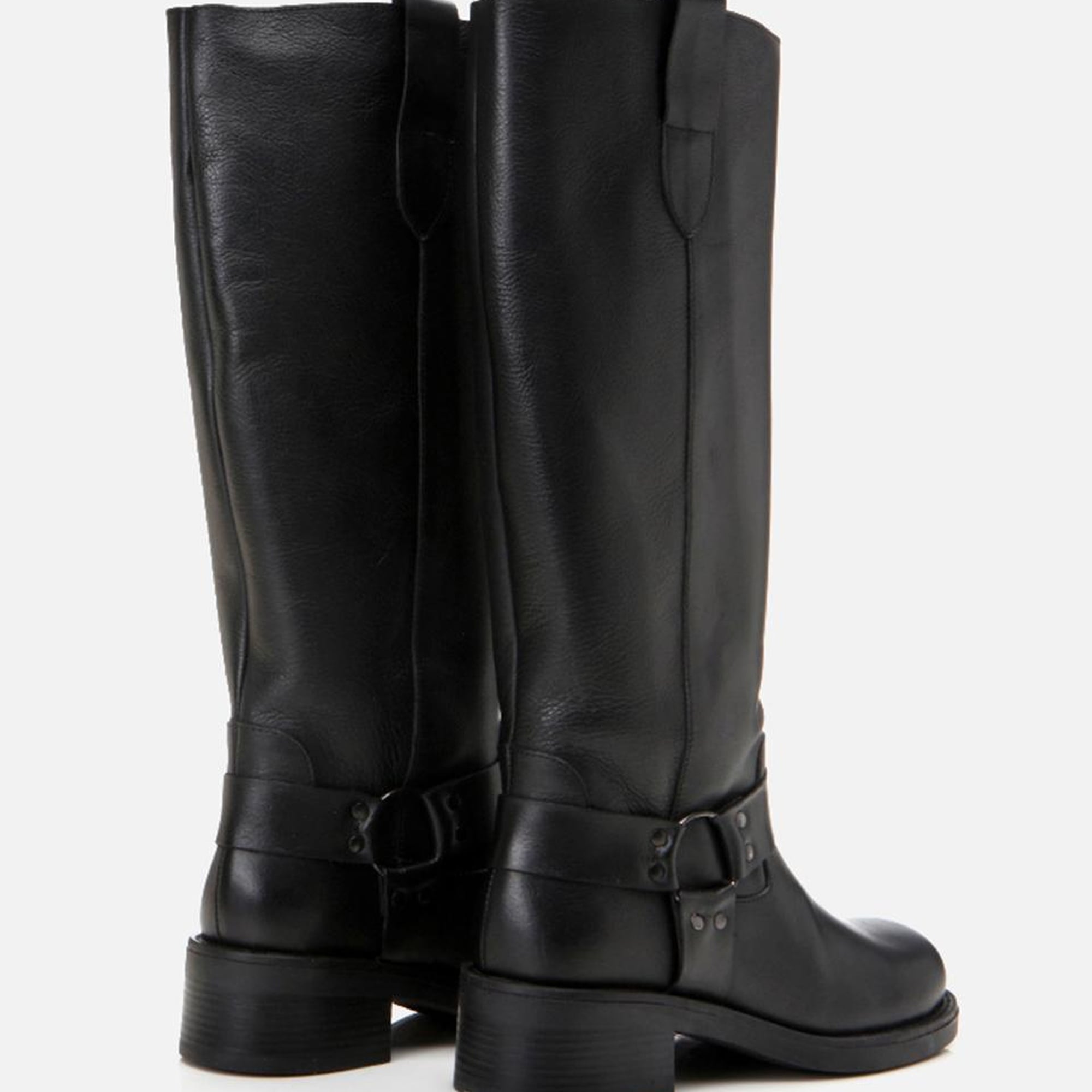 Kadın Deri Siyah Çizme