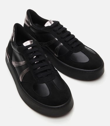  Kadın Siyah Yaya Spor Ayakkabı