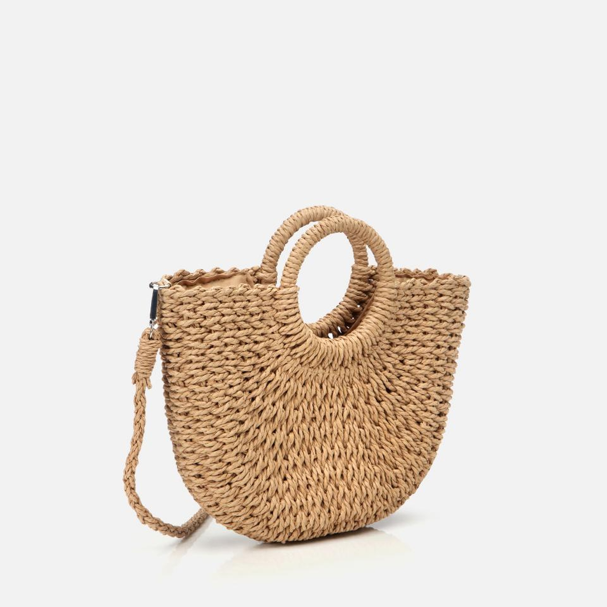 Kadın Taba Hasır Omuz Çantası