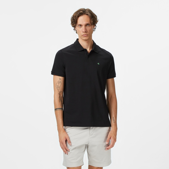  Calvin Klein Casual Pique Classic Erkek Siyah Polo