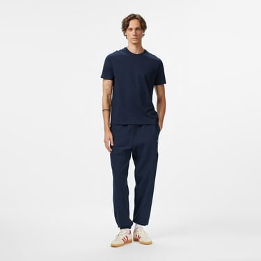  Calvin Klein Premium Terry Monogram Jogger Erkek Mavi Eşofman Altı