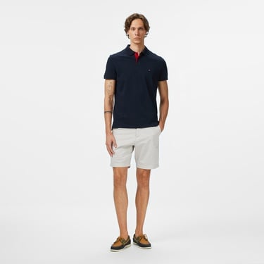  Tommy Hilfiger Contrast Collar Erkek Lacivert Polo Yaka T-Shirt