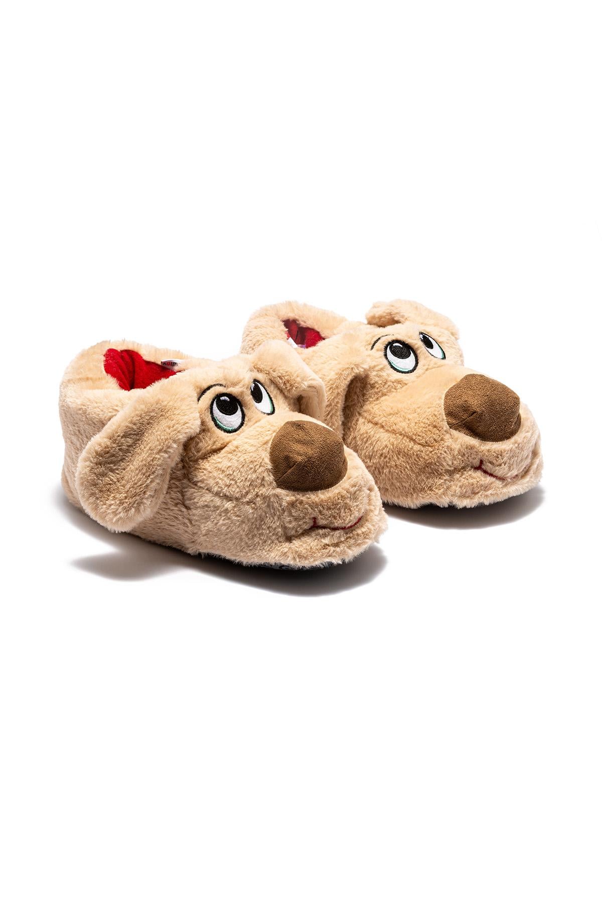  Karamel Kadın, Garson Boy Hayvanlı Panduf Bej 36/41