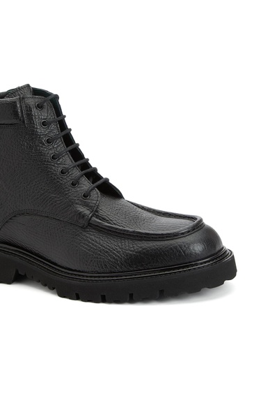  George Hogg Erkek Siyah Baskılı Deri Bot