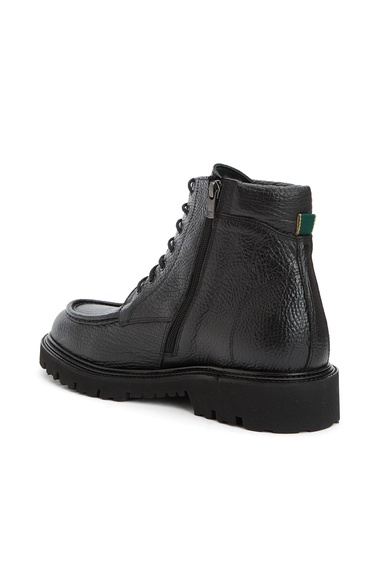  George Hogg Erkek Siyah Baskılı Deri Bot