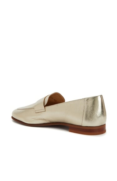  George Hogg Kadın Gold Kuşak Detaylı Deri Loafer