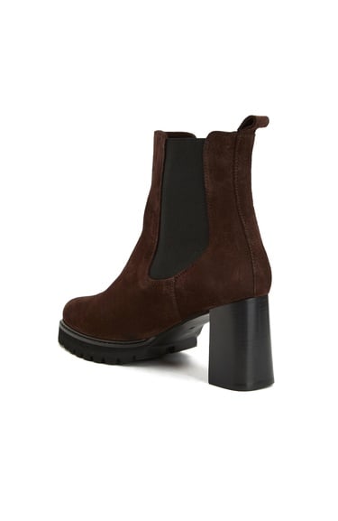  Divarese Kadın Kahverengi Süet Deri Bot